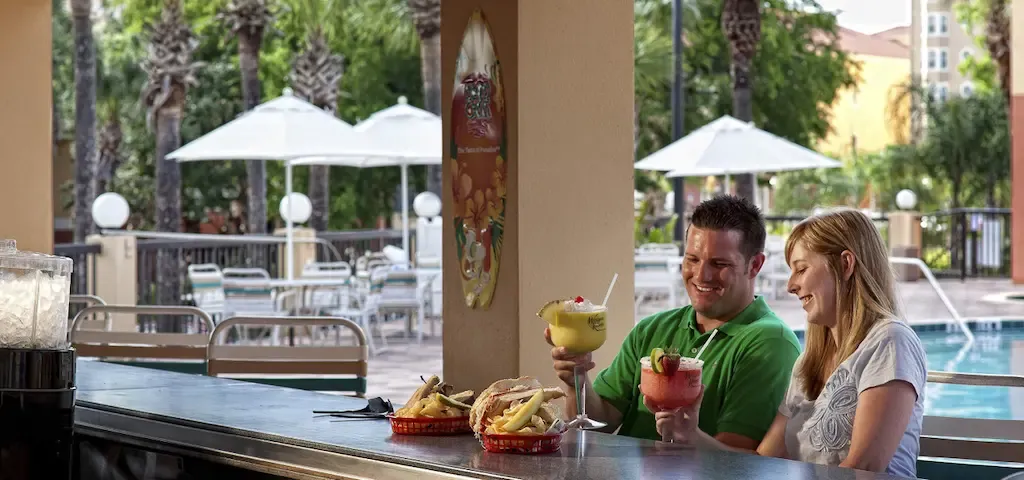 Poolside dining at Westgate Vacation Villas